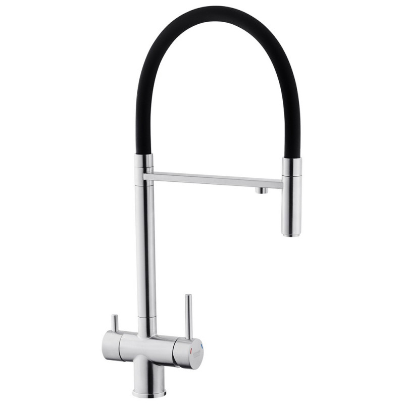 Смеситель для кухни с подключением к фильтру Kroner KRP Edelstahl Klassisch - ESG03815BLK