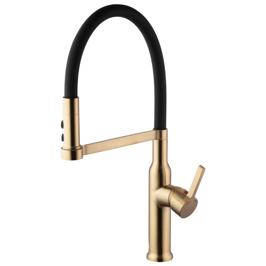 Смеситель для кухни Kroner KRP Ersel - GBG03112BLK