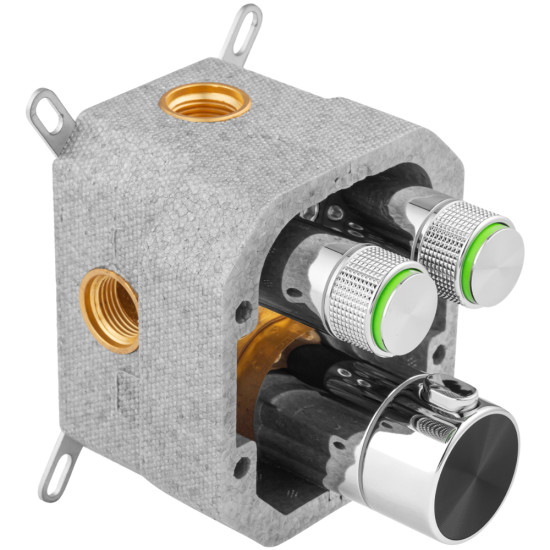 Душевая система скрытого монтажа термостатическая Kroner Element Thermo 211461-0101