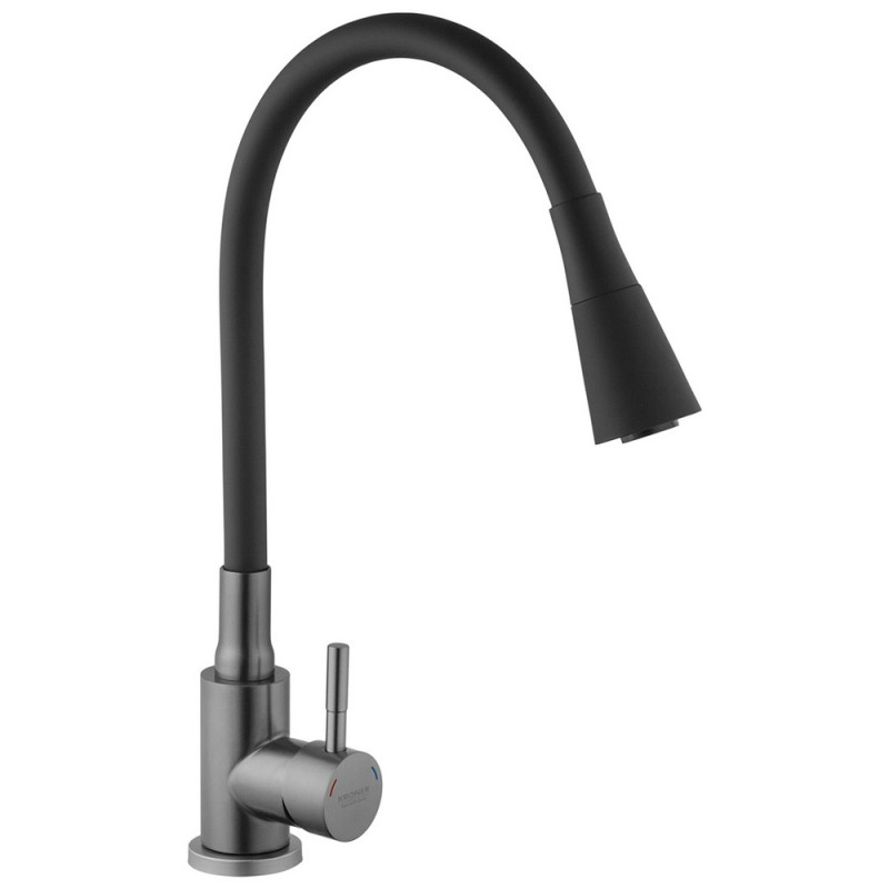 Смеситель для кухни Kroner KRP Edelstahl Klassisch - PVD031BLK