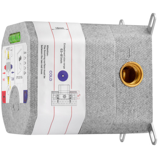 Душевая система скрытого монтажа термостатическая Kroner Element Thermo 211461-3801