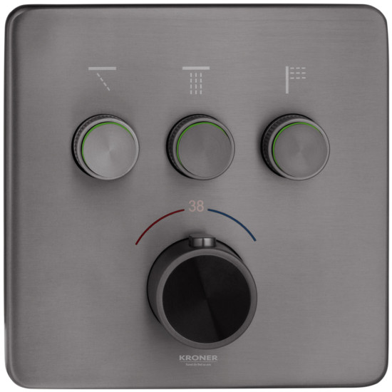 Душевая система скрытого монтажа термостатическая Kroner Element Thermo 211462-5301