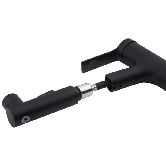 Смеситель для раковины с выдвижным изливом Kroner KRP Edelstahl Klassisch - SCH030-T