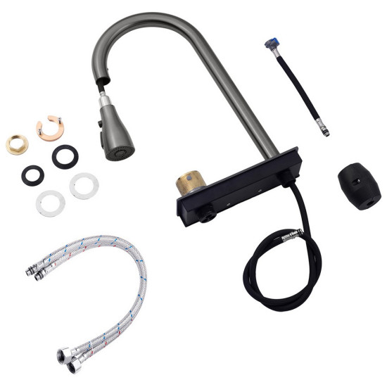 Кухонная мойка Kroner KRP Schwarze - SET7545NB PVD (3.0/0.8 мм)
