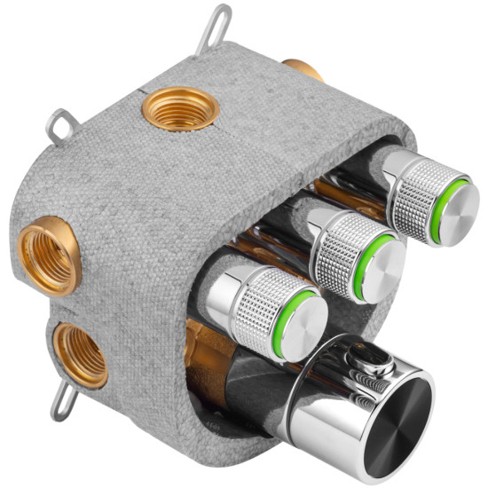 Душевая система скрытого монтажа термостатическая Kroner Element Thermo 211462-0101