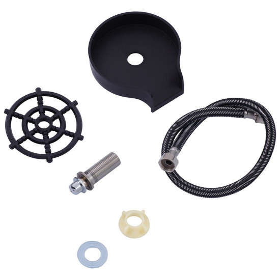 Кухонная мойка Kroner KRP Schwarze - SET7545NB PVD (3.0/0.8 мм)