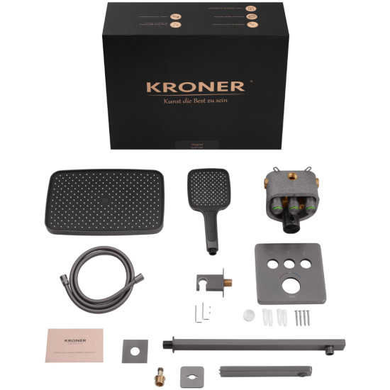 Душевая система скрытого монтажа термостатическая Kroner Element Thermo 211462-5301