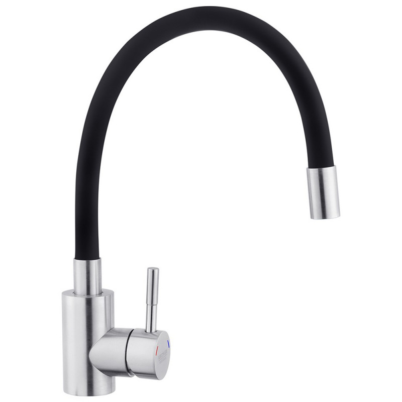 Смеситель для кухни с гибким изливом Kroner KRP Edelstahl Klassisch - ESG035BLK