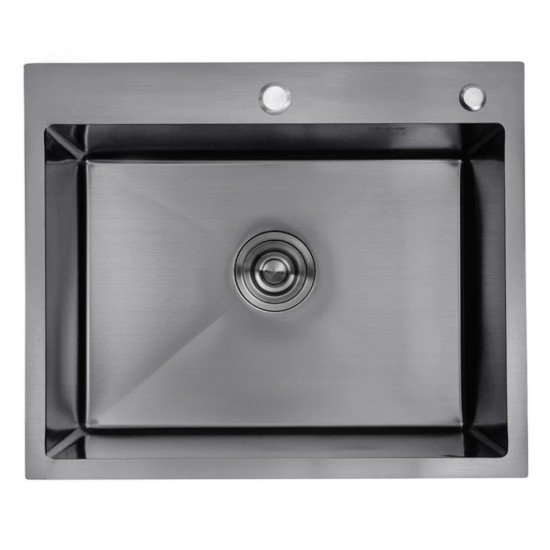 Кухонная мойка Kroner KRP Schwarze - 6050HM PVD (3.0/1.0 мм)