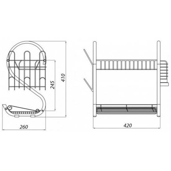 Сушарка для посуду Kroner KRM Rizze - ACC3208