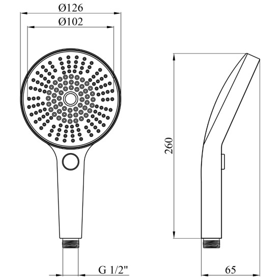 Лійка для ручного душу Kroner Element 2801552901Z-0101