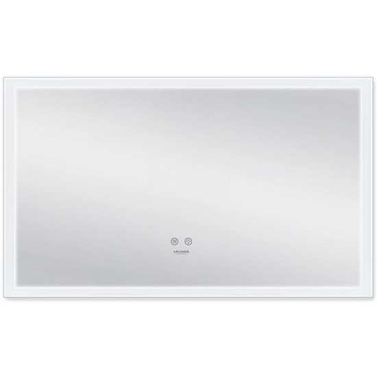 Дзеркало Kroner KRP Spiegel HR3 - 10060 з LED-підсвічуванням та антизапотіванням