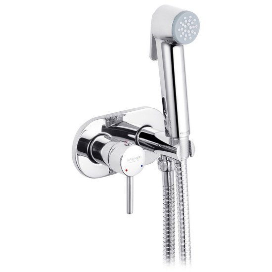 Набор для гигиенического душа скрытого монтажа со смесителем Kroner KRP Bidet - C086