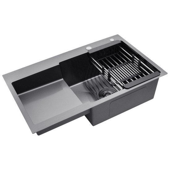 Набор 3в1 Kroner KRP Schwarze - 7848RHM PVD (3.0/1.0 мм) + Kroner KRP Spender - 026 + Kroner KRP Graz - GRP030-T