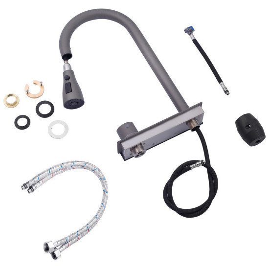 Кухонна мийка Kroner KRP Schwarze - SET7545NG PVD (3.0/0.8 мм)