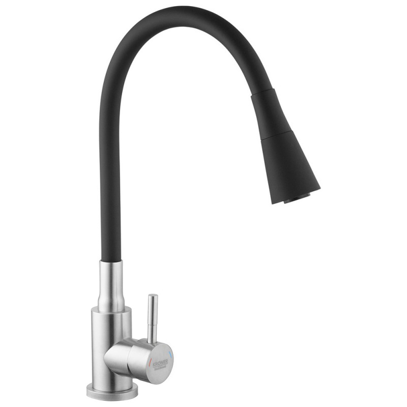 Змішувач для кухні Kroner KRP Edelstahl Klassisch - ESG031BLK