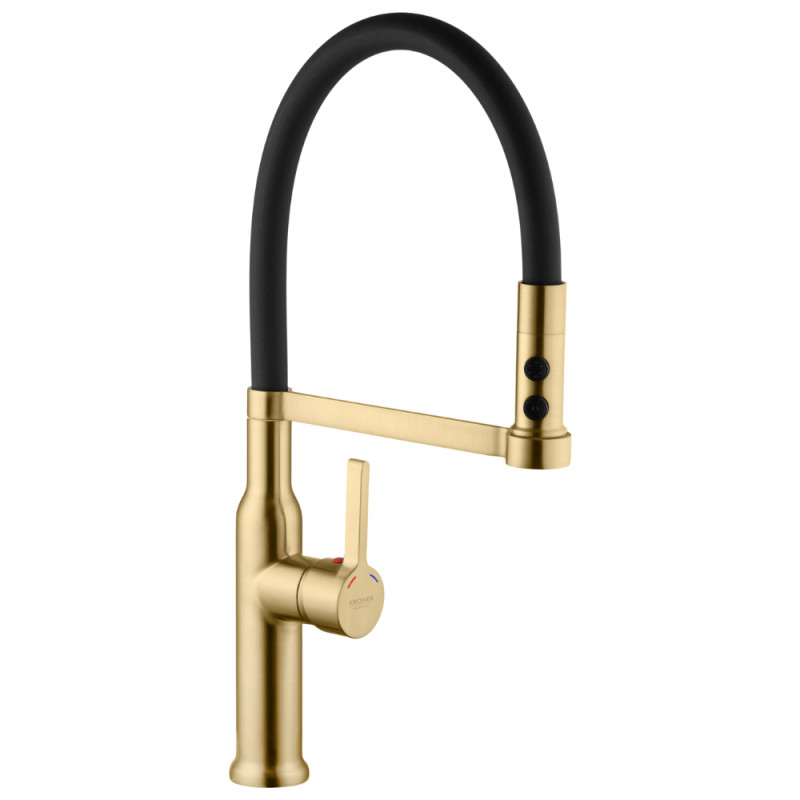 Змішувач для кухні Kroner KRP Ersel - GBG03112BLK