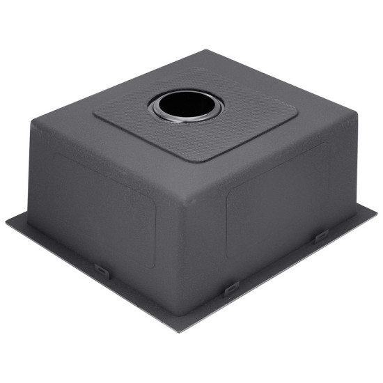 Комплект кухонна мийка Kroner Schwarze-4545HM PVD + змішувач Edelstahl Klassisch-SCH035PVD + дозатор Spender-026