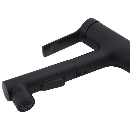 Смеситель для раковины с выдвижным изливом Kroner KRP Edelstahl Klassisch - SCH030-T