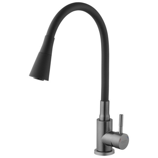 Смеситель для кухни Kroner KRP Edelstahl Klassisch - PVD031BLK