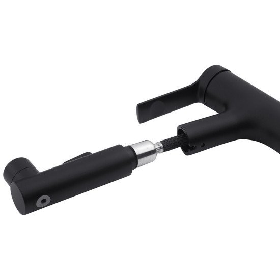 Смеситель для раковины с выдвижным изливом Kroner KRP Edelstahl Klassisch - SCH030-T