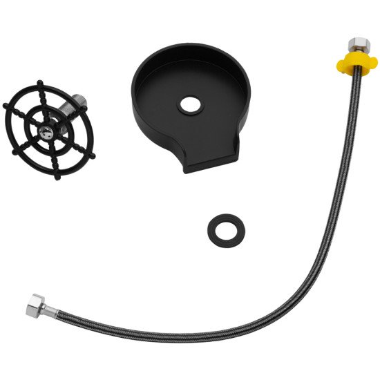 Кухонна мийка Kroner KRP Schwarze - SET7545F4HM PVD (3.0/0.8 мм)
